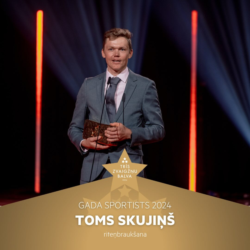 Toms Skujiņš - Latvijas labākais sportists 2024