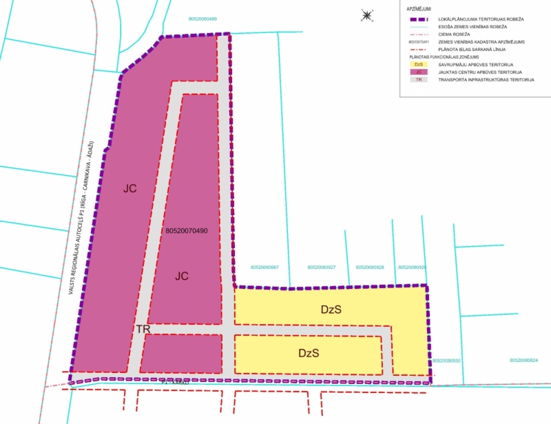 Paziņojums par lokālplānojuma izstrādes uzsākšanu nekustamajam īpašumam “Baltās pļavas”, Garciemā, Carnikavas pagastā
