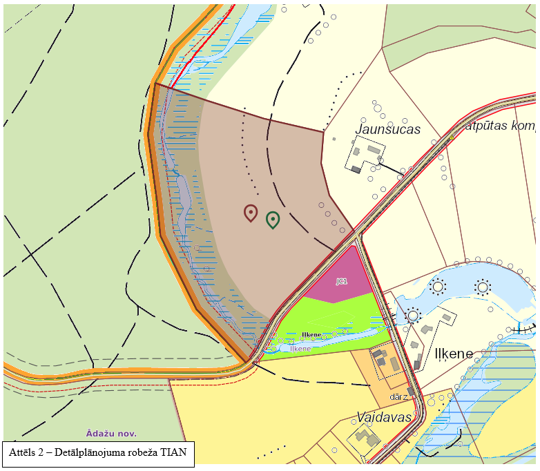 Diži, detālplānojuma robeža, TIAN