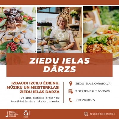 Ziedu ielas dārzs, Mājas kafejnīcu dienas