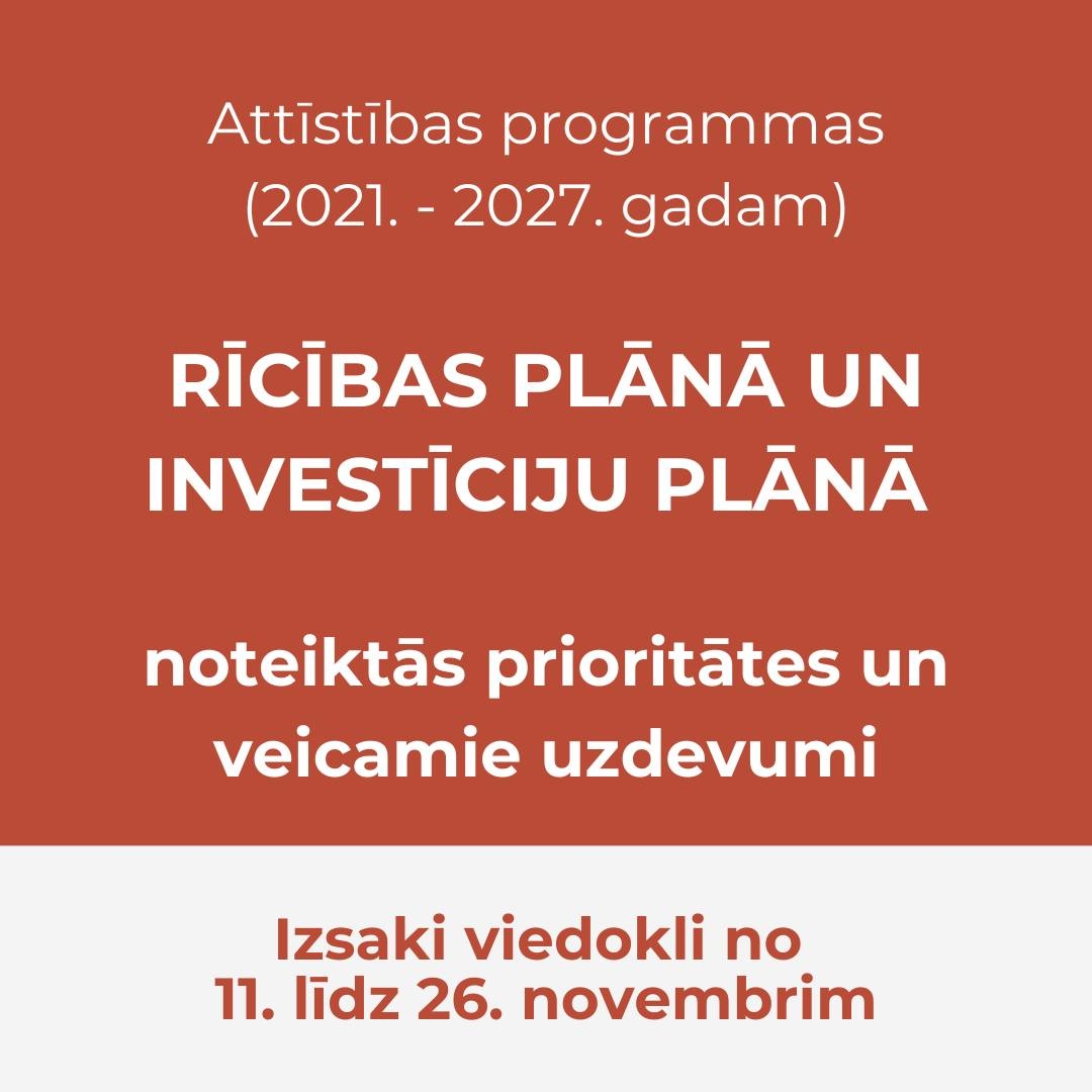 Attīstības programmas Rīcības un investīciju plāns, infografika