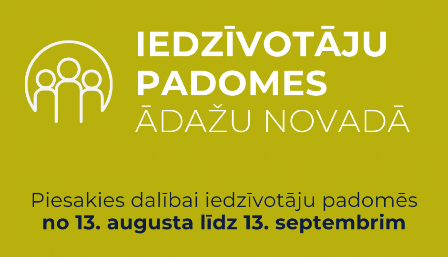 iedzīvotāju padomes, pieteikšanās